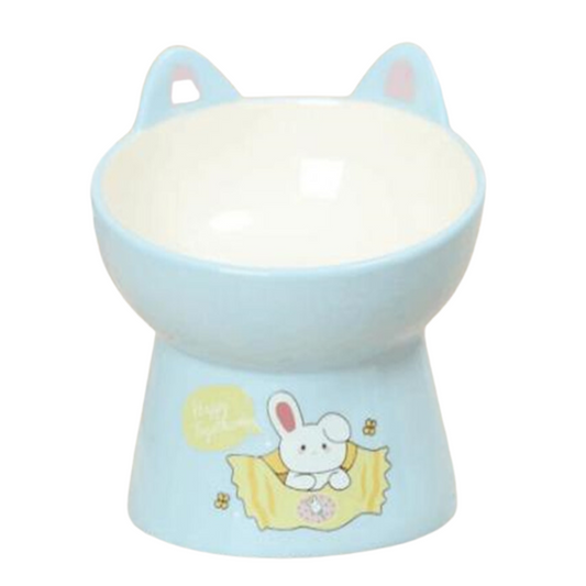 Cuenco Anti-vómito de cerámica para perros y gatos  Rabbit